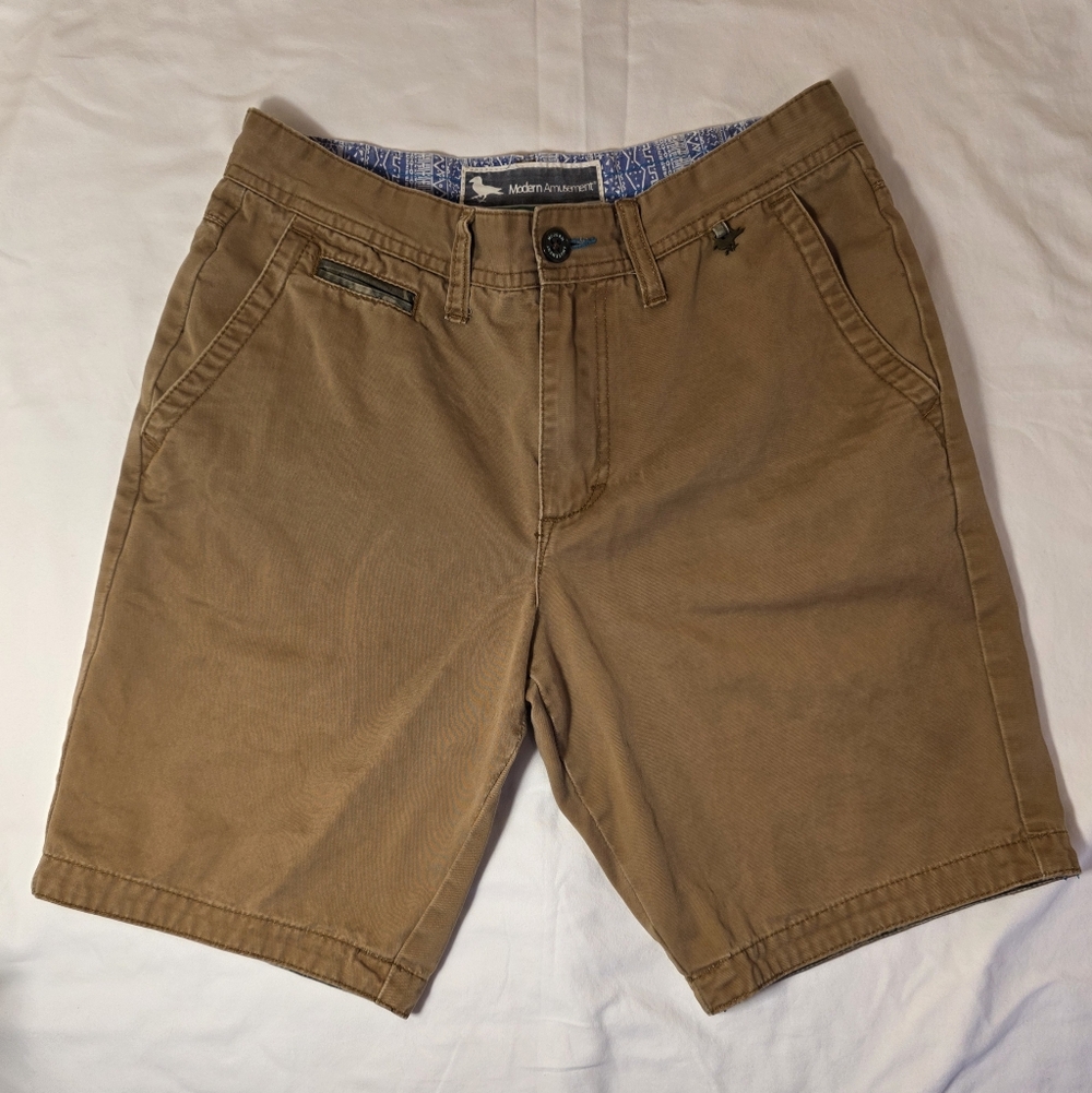 Modern Amusement Chino Shorts | Size 30 | Khaki | 100% Cotton